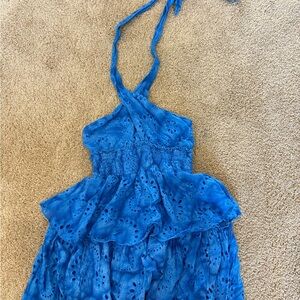 Blue girls Halter Dress